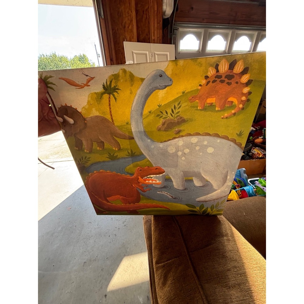 Oopsy Daisy Canvas Art road n stomp dinosaurs